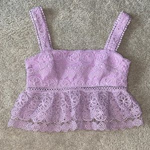 LOVERS & FRIENDS Light Purple top Size Small